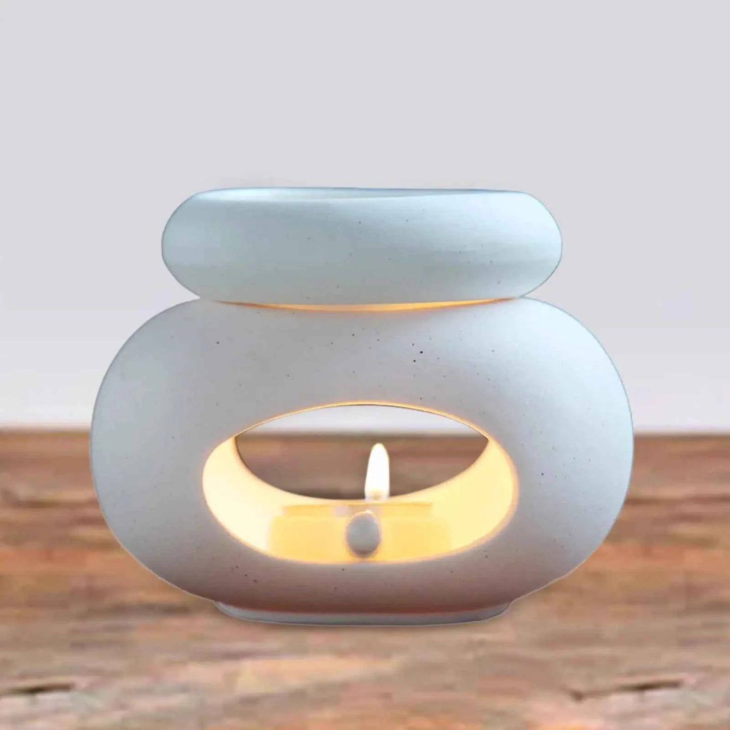 Home Decorative Aroma Burner Detachable Ceramic Oil Diffuser Candle Holder for Spa Yoga Bedroom