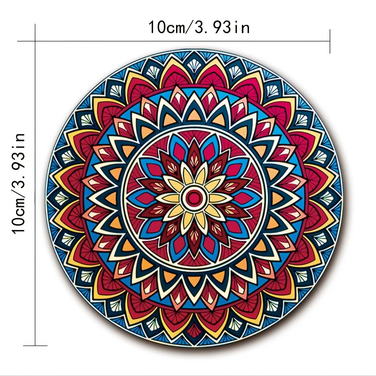 8-Piece Wooden Mandala Coaster Set - Must-Have for Bar, Office, and Home Decor Holiday/Party The Home Essentials