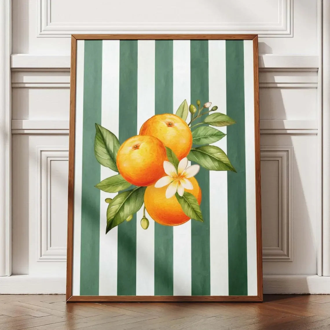 Orange Wall Decor, Orange Fruit Poster, Farmhouse Kitchen Art Painting, Kitchen Prints, Trendy Food Art, Retro Kitchen Art, Frui The Home Essentials