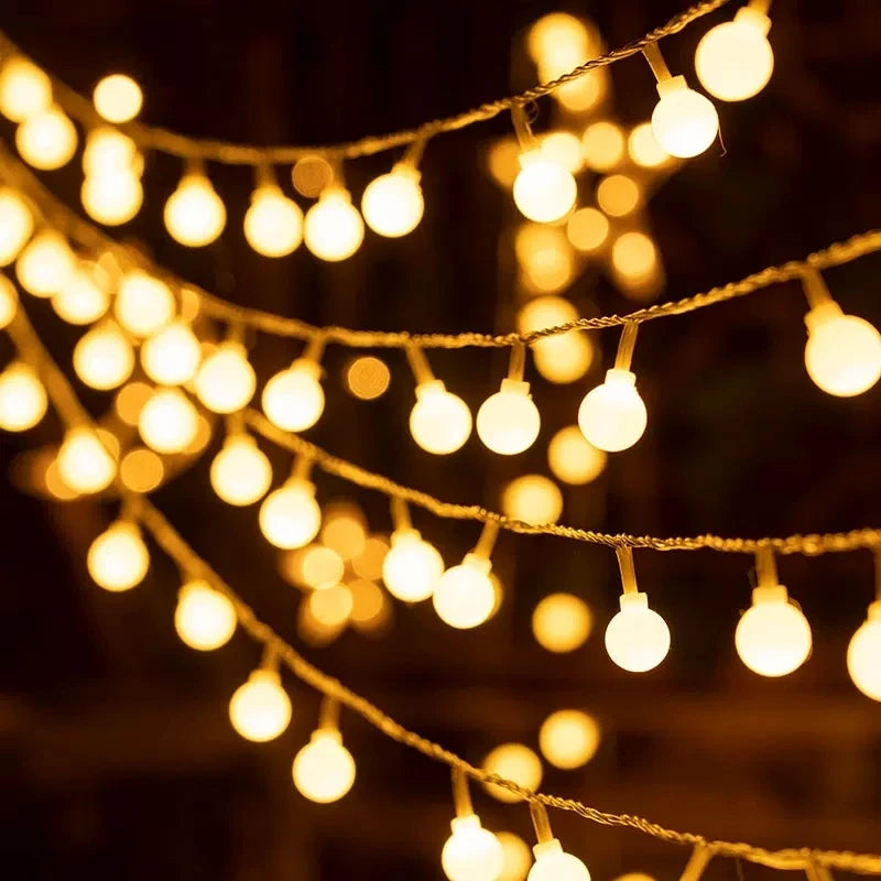 10M USB/Battery Power Ball LED String Lights Garland Lights  Outdoor  Lamp Wedding Garden Fairy Lights Christmas Decoration The Home Essentials
