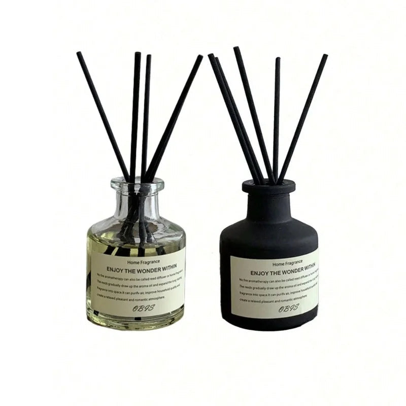 50ml Flameless Home Fragrance Room Flameless Freesia Jasmine Fragrance Oil with Reed Diffuser Stick Home Room Air Freshener Deco The Home Essentials