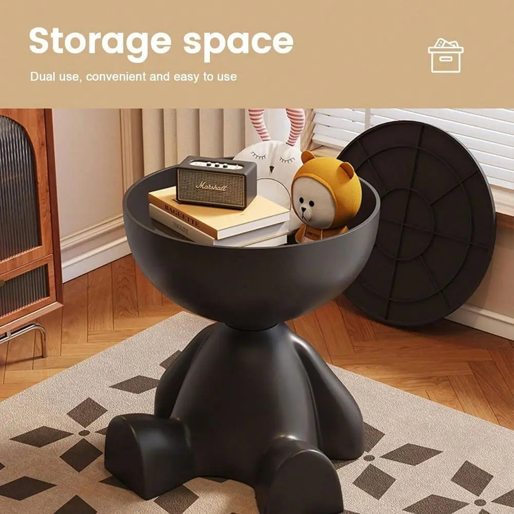 Side Table, Small Coffee Table, Durable, Round Modern End Table For Living Room, Bedroom, Bedside, Versatile Accent Table Black