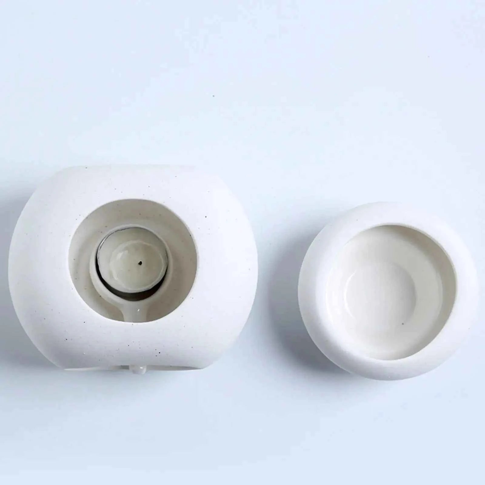 Home Decorative Aroma Burner Detachable Ceramic Oil Diffuser Candle Holder for Spa Yoga Bedroom