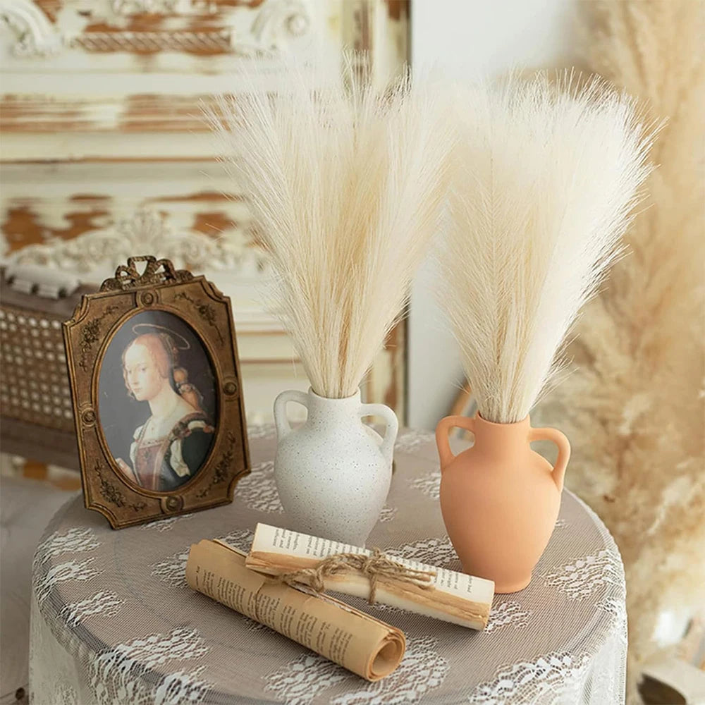 5/10/20PCS Fluffy Pampas Grass Boho Decor Artificial Flower Fake Plant Reed Simulated Party Wedding Home Decoration 42CM The Home Essentials