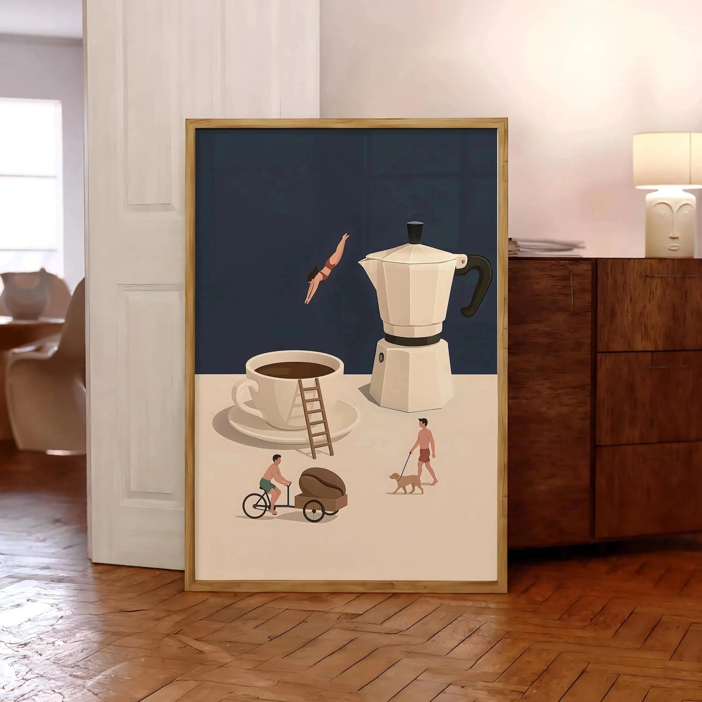 Coffee Diver Canvas Prints Kitchen Good Morning Coffee Wall Art Posters for Modern Living Room Home Decor Coffee Lovers Gifts The Home Essentials