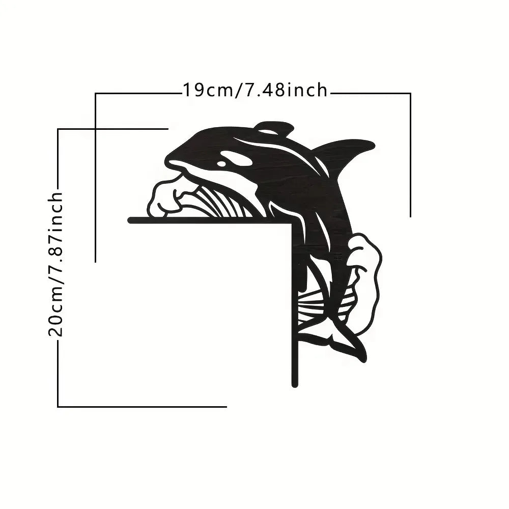 1pc Modern Metal Toilet Door Sign - Stylish Thinking Room Wall Sculpture - Home Decor Artwork - Decorative Door Frame Pendant The Home Essentials