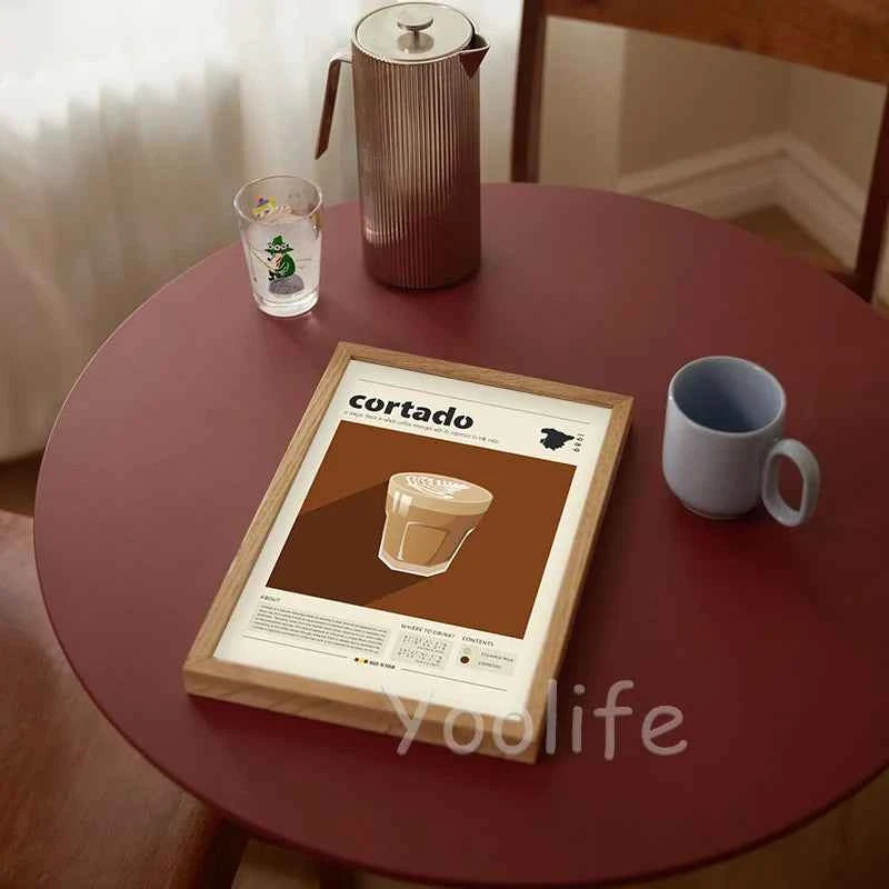 Coffee Culture Poster Latte,Espresso,Cortado Print Modern Kitchen Decor, Vintage Coffee Wall Art Canvas Painting Cafe Shop Decor