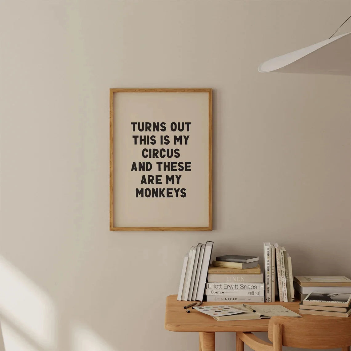 1pc Simple Trendy Text Printing Poster, Simple Canvas Wall Decoration, Modern Art Home Decoration, Living Room Decoration The Home Essentials