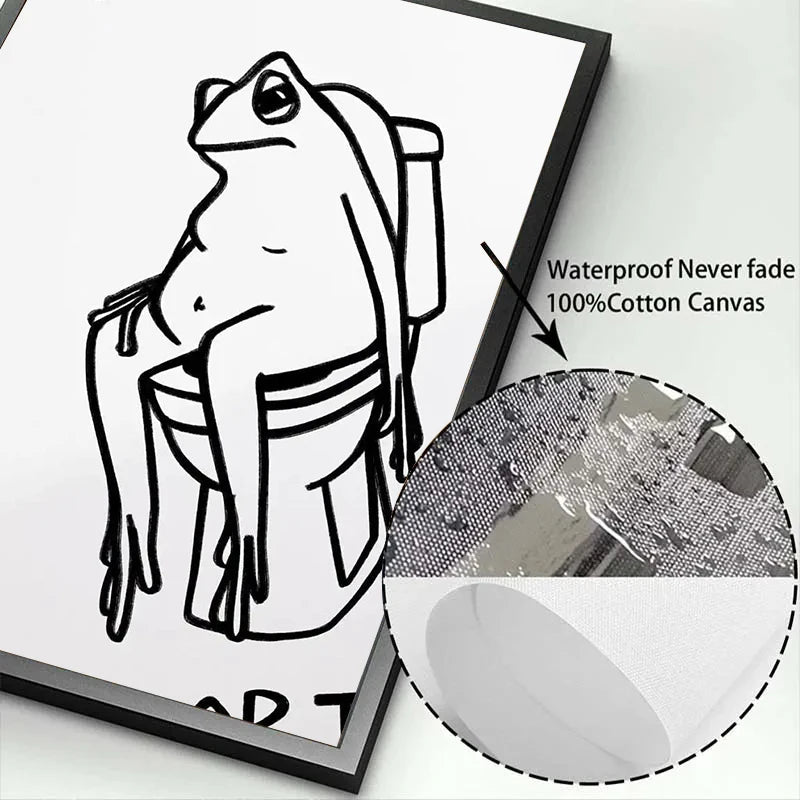 Humorous Slogan Nice Bum Cartoon Prints Family Canvas Painting Funny Toilet Bathroom Posters Alien Wall Pictures Home Room Decor The Home Essentials