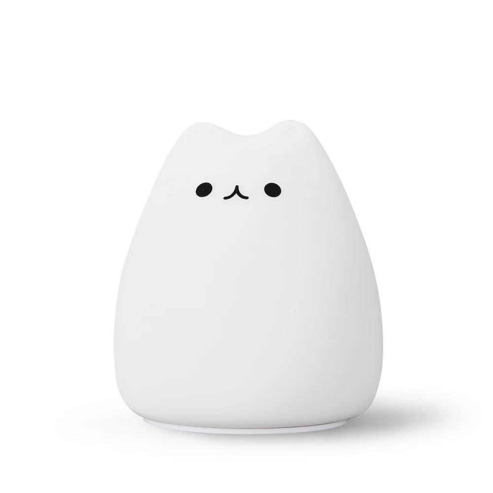 Mini Popular Cat Baby Night Lamp 7-color Pat Touch Color-changing Eye Protection Bedroom Bedside Night Light Gift Children The Home Essentials