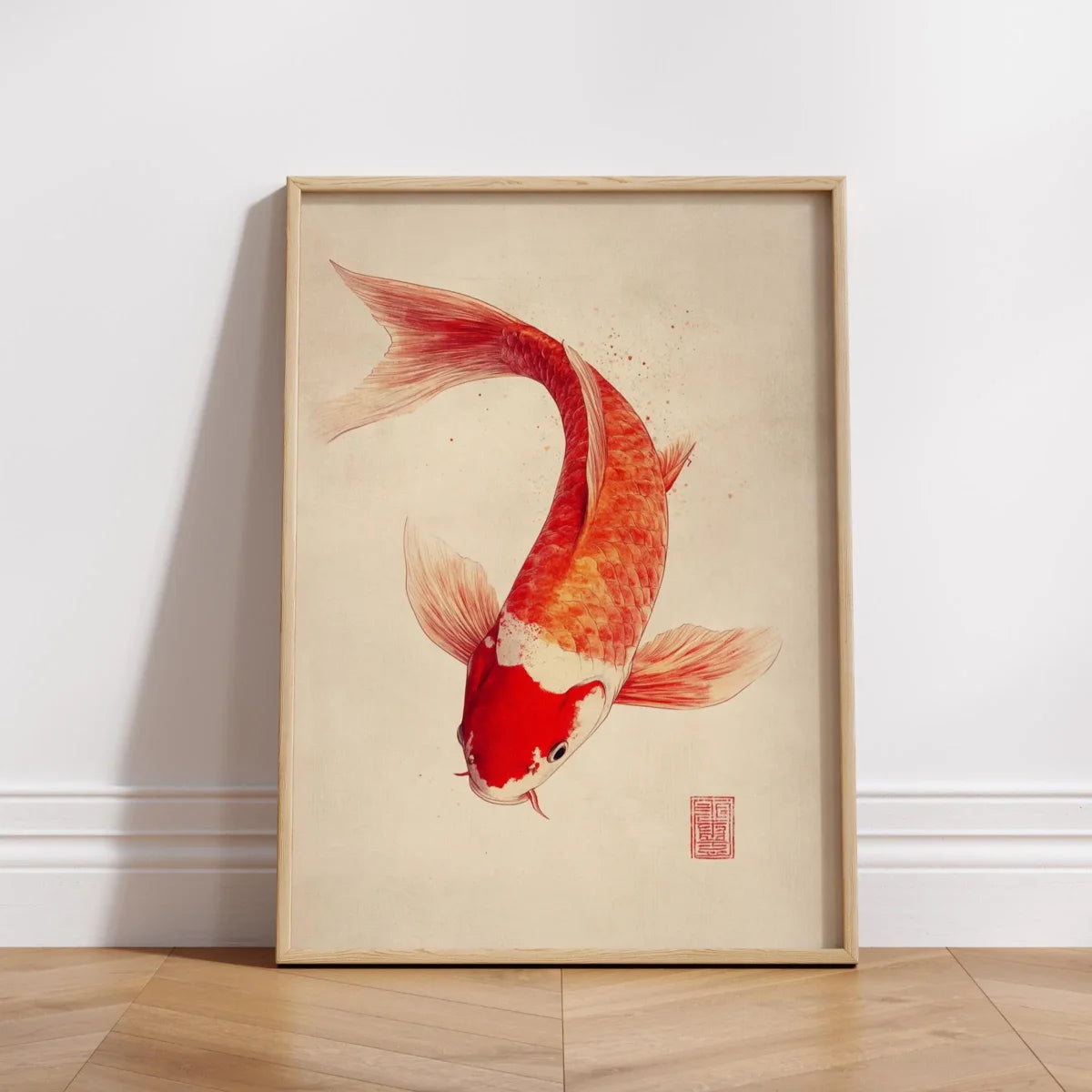 Japanese Red Koi Fish Canvas Prints Poster Modern Minimalism Aesthetic Art Prints Bedroom Kitchen Home Decor Art Poster Gifts The Home Essentials