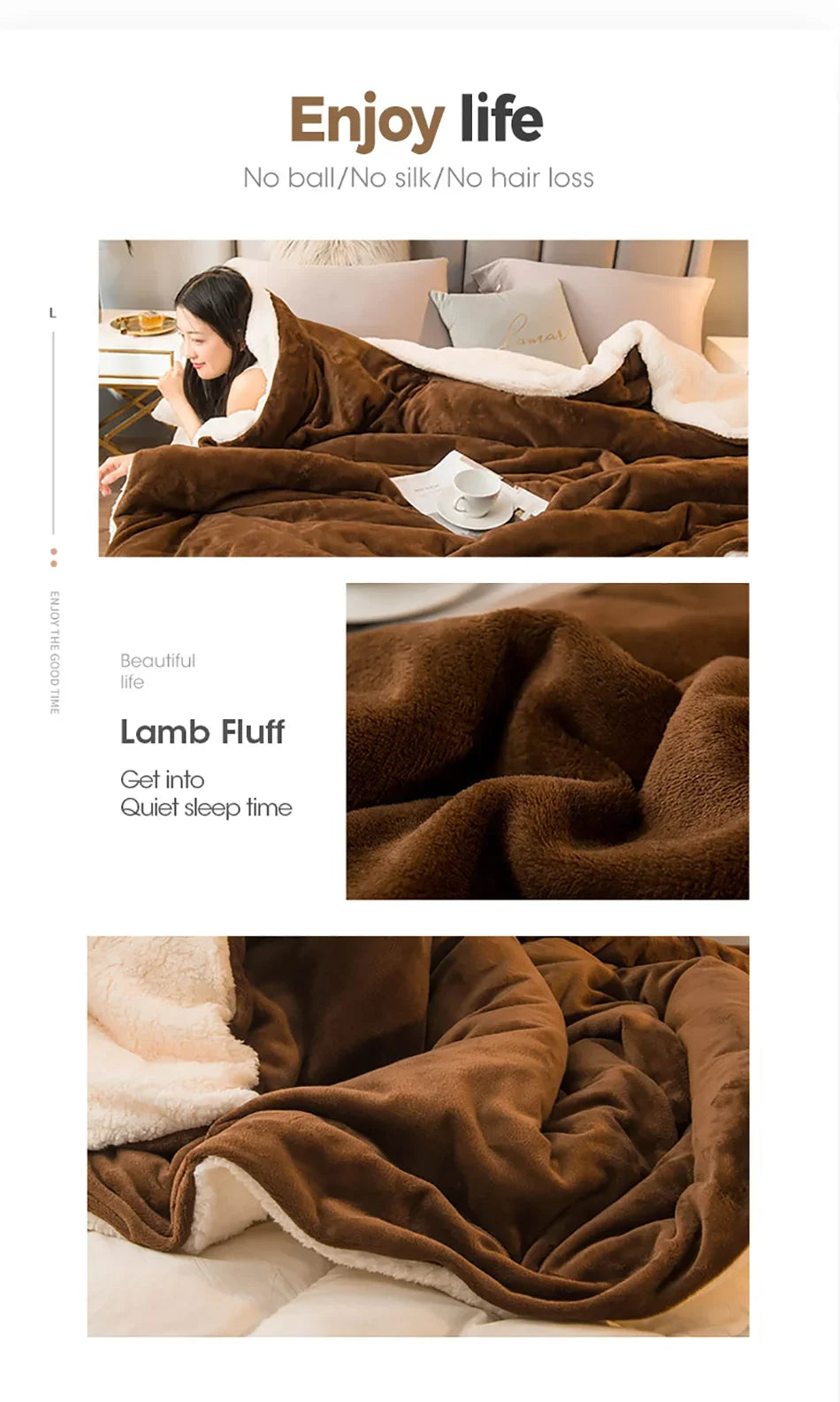 Wool Throw Blanket Keep Warm Winter Bed Blankets Double Sided Queen Duvet Cover Camping Double Bed Cover Bedspread On The Bed The Home Essentials