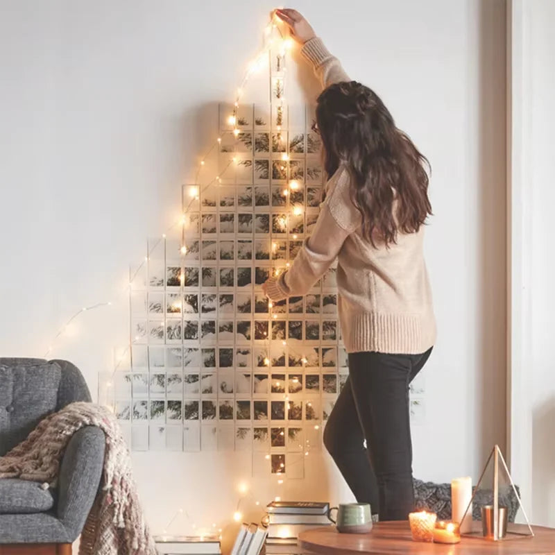 1/5/10pcs Fairy Lights String Button Battery Light Home Decor Living Bedroom Garden Christmas Wedding New Year Ornament Garland The Home Essentials