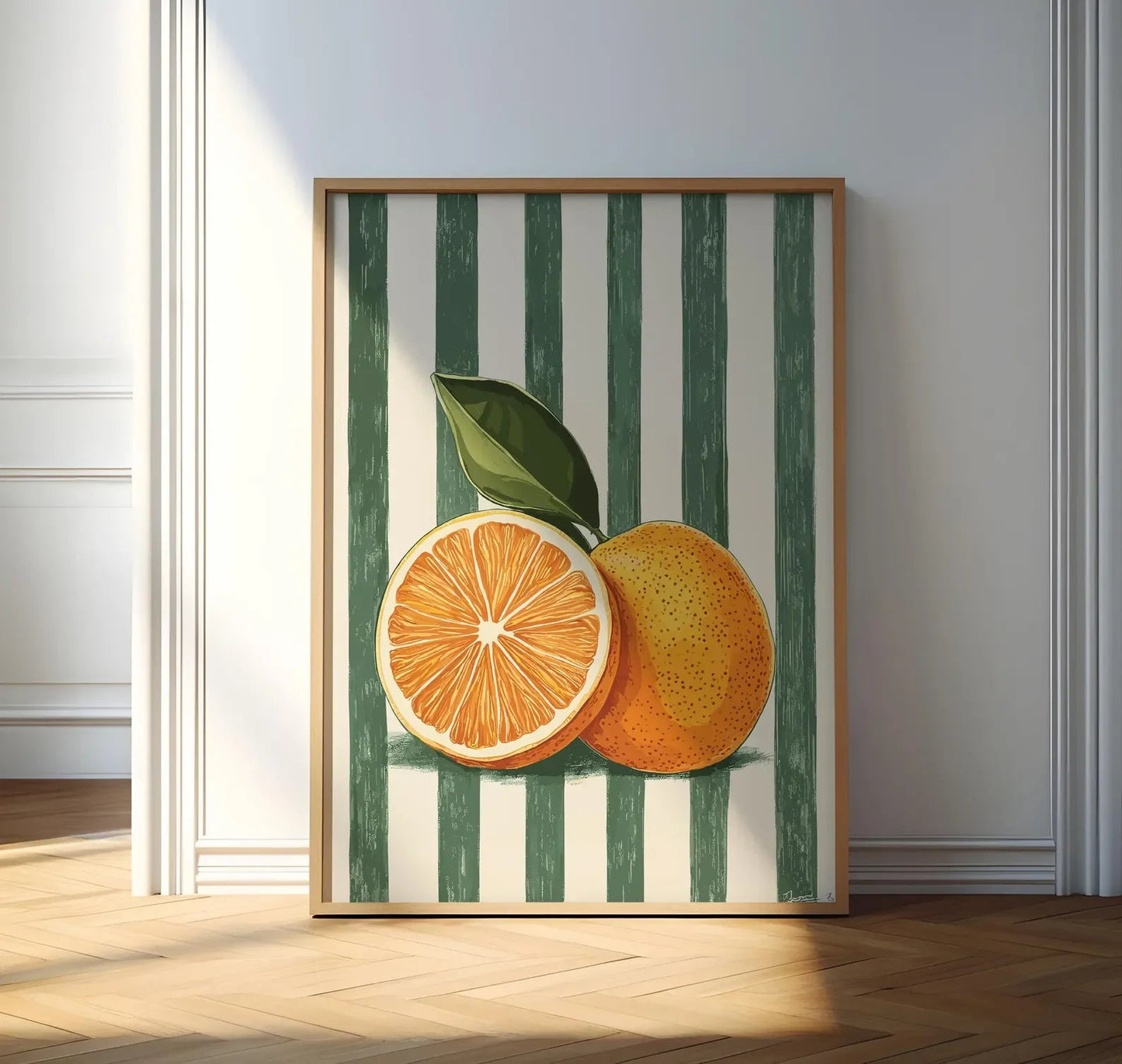 Orange Wall Decor, Orange Fruit Poster, Farmhouse Kitchen Art Painting, Kitchen Prints, Trendy Food Art, Retro Kitchen Art, Frui The Home Essentials