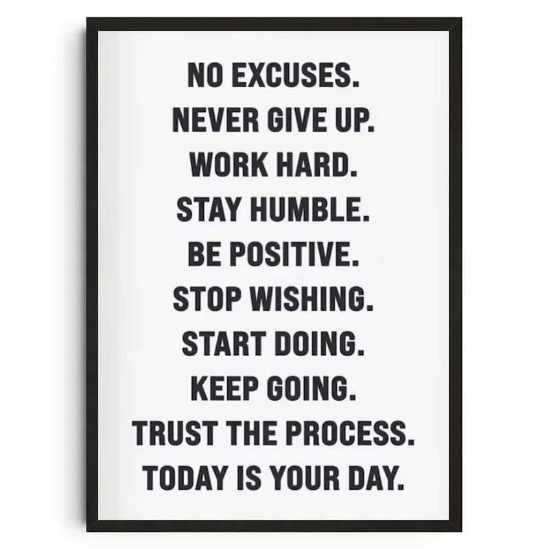 Gym Wall Art Poster Gym Inspirational Poster Home Gym Wall Decoration Gym Slogan Canvas Printing Decorative Painting Frameless The Home Essentials