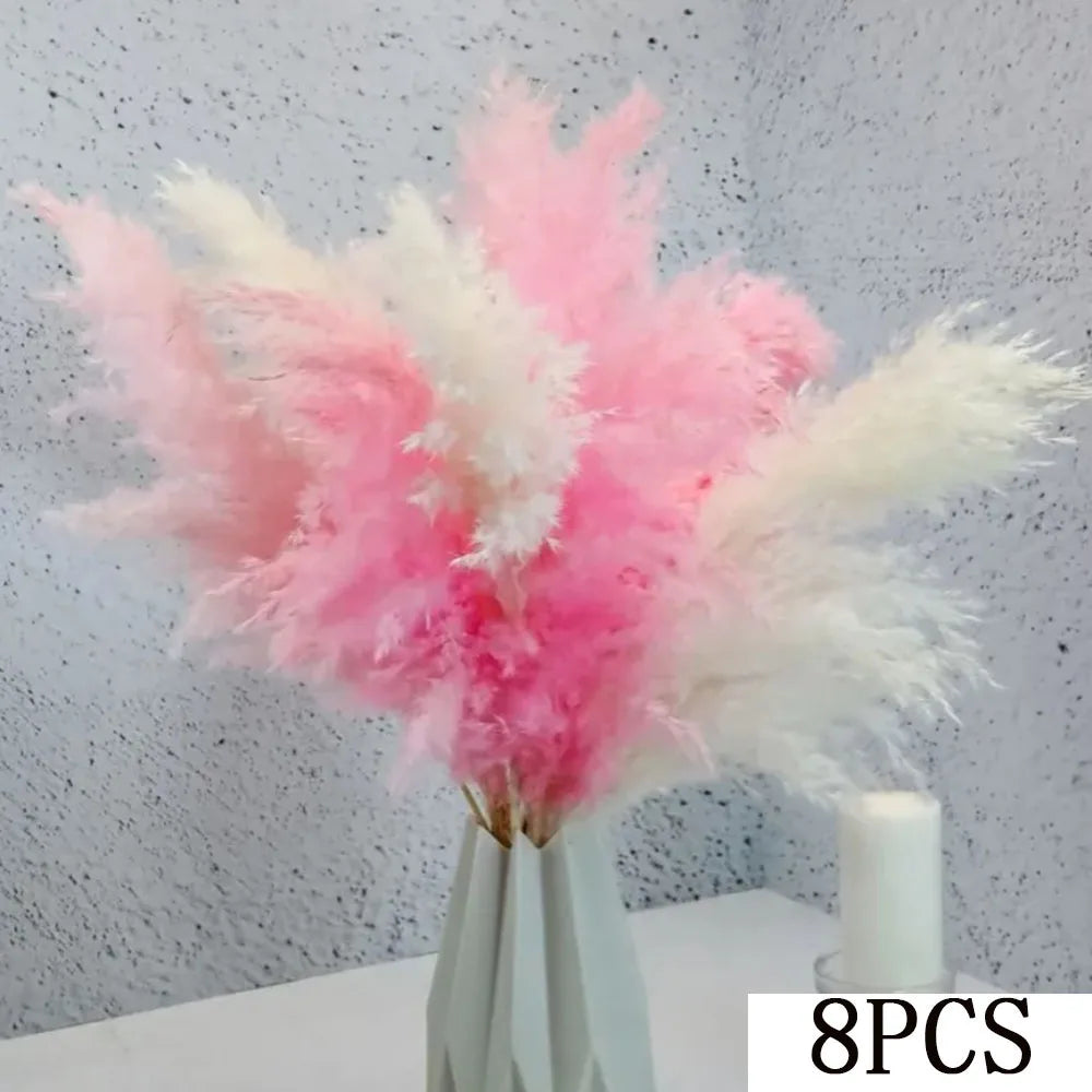 Pink White Dried Flowers Mariage Bouquet Centerpieces for Weddings Natural Pampas Grass Real Gypsophile Nordic Boho Home Decor The Home Essentials