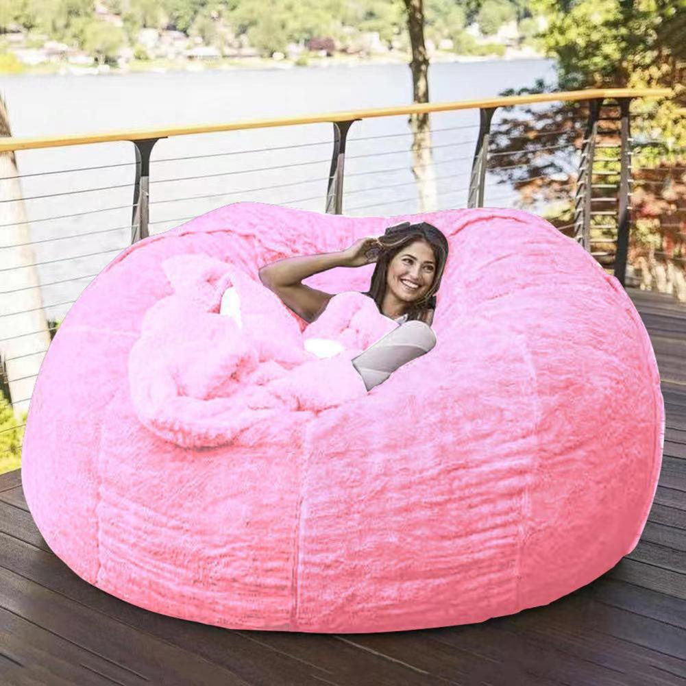 2022 New Bean Bag Sofa Bed Pouf No Filling Stuffed Giant Beanbag Relax Lounge Chair Tatami Futon Floor Seat Furniture