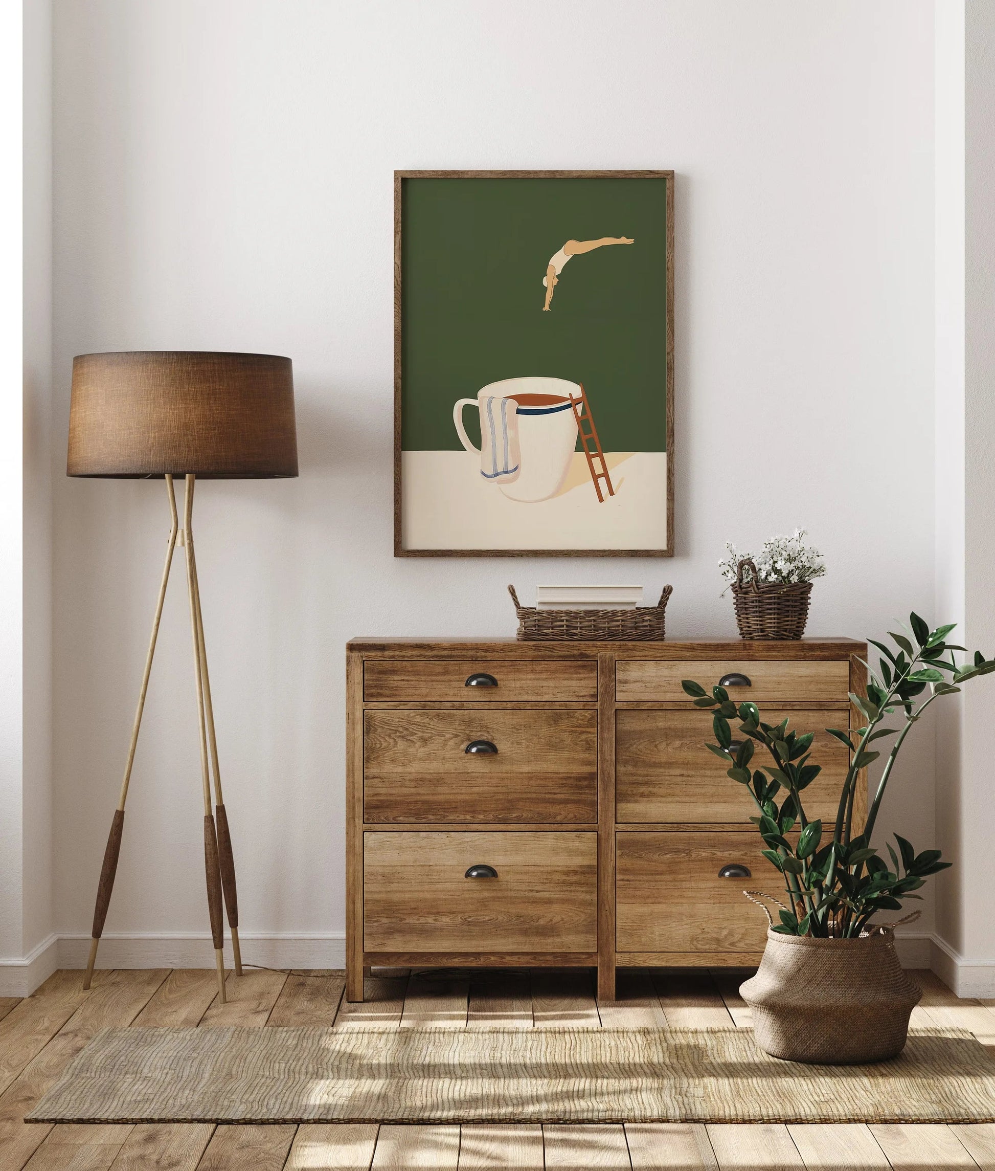 Coffee Diver Canvas Prints Kitchen Good Morning Coffee Wall Art Posters for Modern Living Room Home Decor Coffee Lovers Gifts The Home Essentials