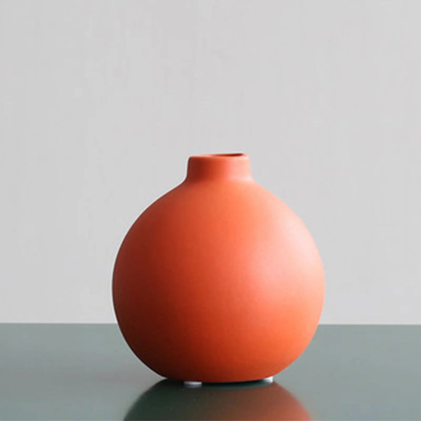 Nordic Ceramic Vase  Solid Color Simple Art Flower Pot Decoration With Small Bottleneck  For Table Shelf Dining Room The Home Essentials