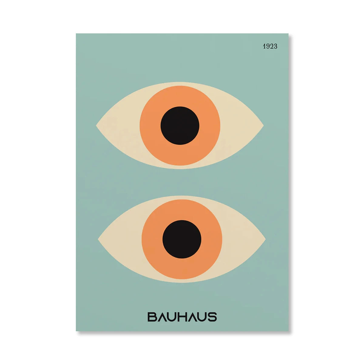 Abstract Orange Bauhaus Geometric Poster Pop Art Sunrise & Bicycle Wall Art Prints for Modern Living Room Dormitory Home Decor The Home Essentials