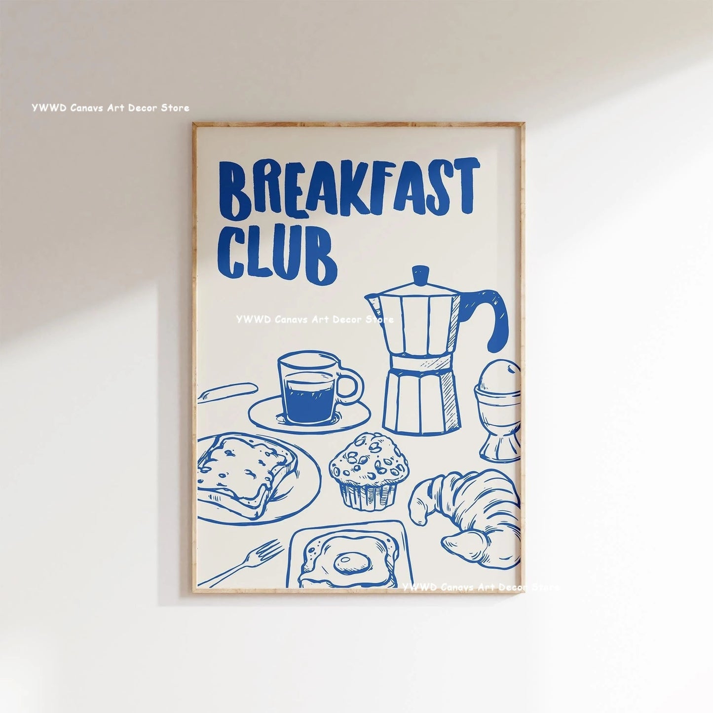 Bon Appetit Typesetting Kitchen Canvas Printing Moka Pot Espresso Art Poster for Modern Living Room Dining Room Home Decor Gift The Home Essentials