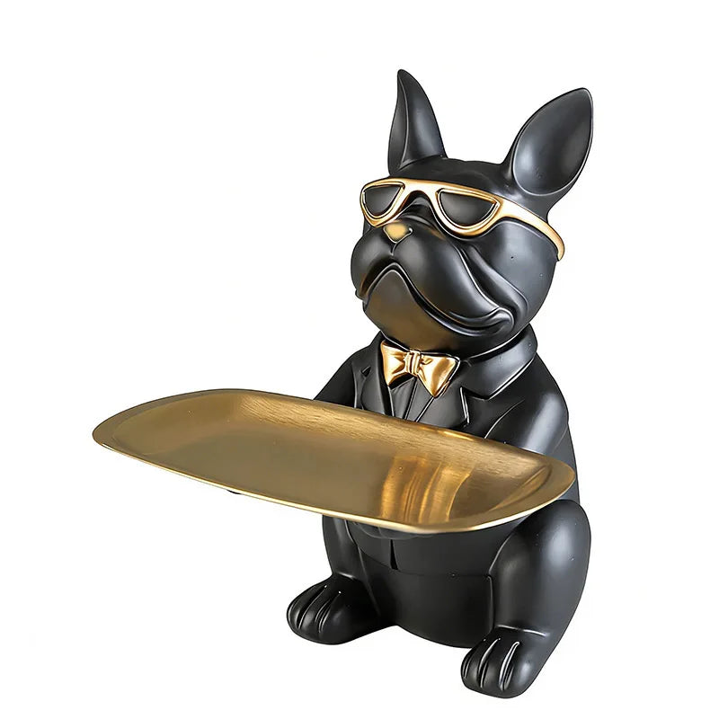 Multi Functional Bulldog Tray Animal Statue Creative Ornament Living Room Bedroom Miscellaneous Storage Home Decoration Gift The Home Essentials