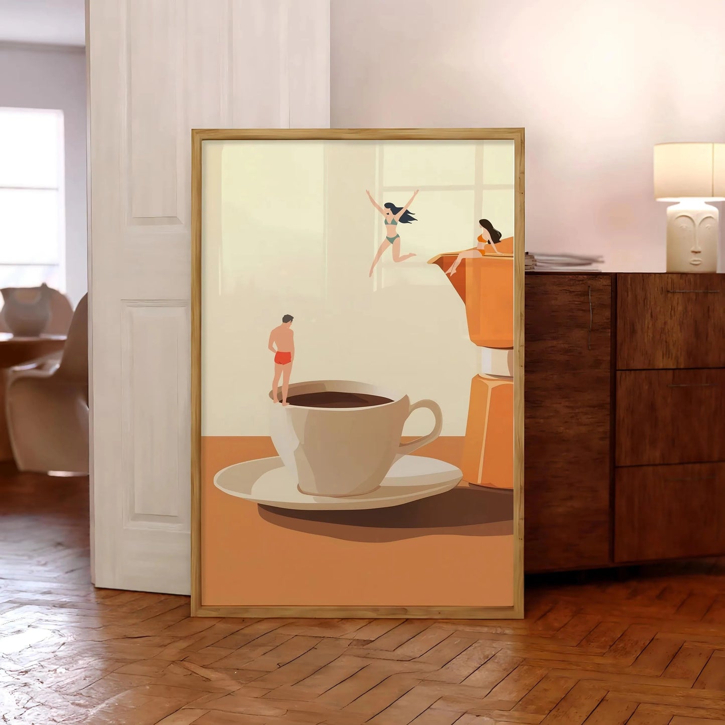 Coffee Diver Canvas Prints Kitchen Good Morning Coffee Wall Art Posters for Modern Living Room Home Decor Coffee Lovers Gifts The Home Essentials