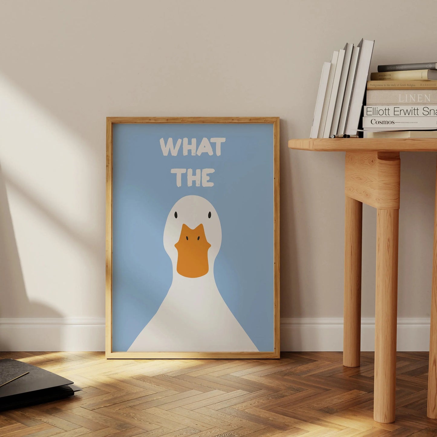 What the Duck Print Art Picture Funny Cute Animal Canvas Posters Modern Wall Painting for Bathroom Bedroom Dorm Decor The Home Essentials