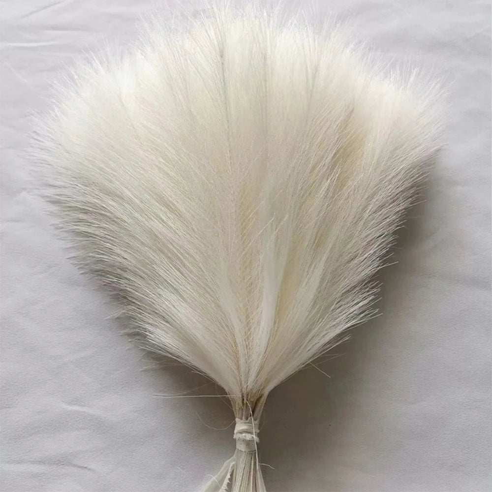 5/10/20PCS Fluffy Pampas Grass Boho Decor Artificial Flower Fake Plant Reed Simulated Party Wedding Home Decoration 42CM The Home Essentials
