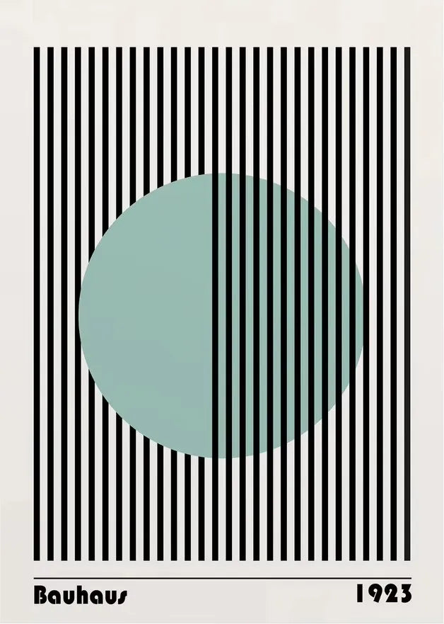 Abstract Orange Bauhaus Geometric Poster Pop Art Sunrise & Bicycle Wall Art Prints for Modern Living Room Dormitory Home Decor The Home Essentials