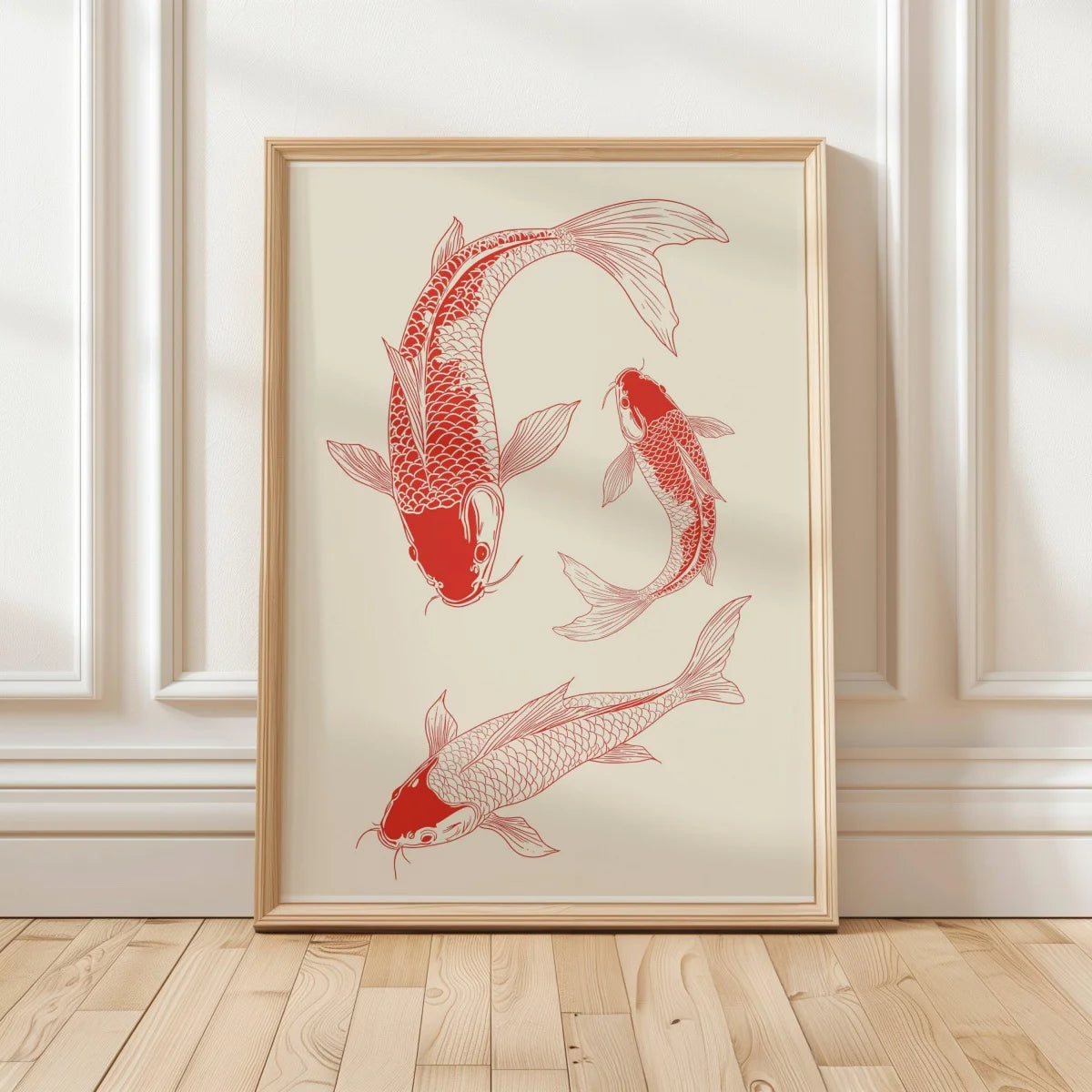 Japanese Red Koi Fish Canvas Prints Poster Modern Minimalism Aesthetic Art Prints Bedroom Kitchen Home Decor Art Poster Gifts The Home Essentials