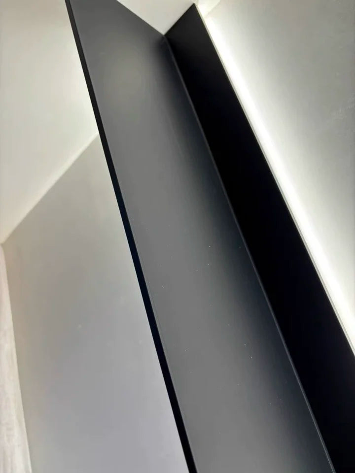 Luminous LED Storage Rack Aluminum Alloy Wall Holder L-shaped One-word Bookshelf for Living Room Metal Glowing Display Shelf The Home Essentials
