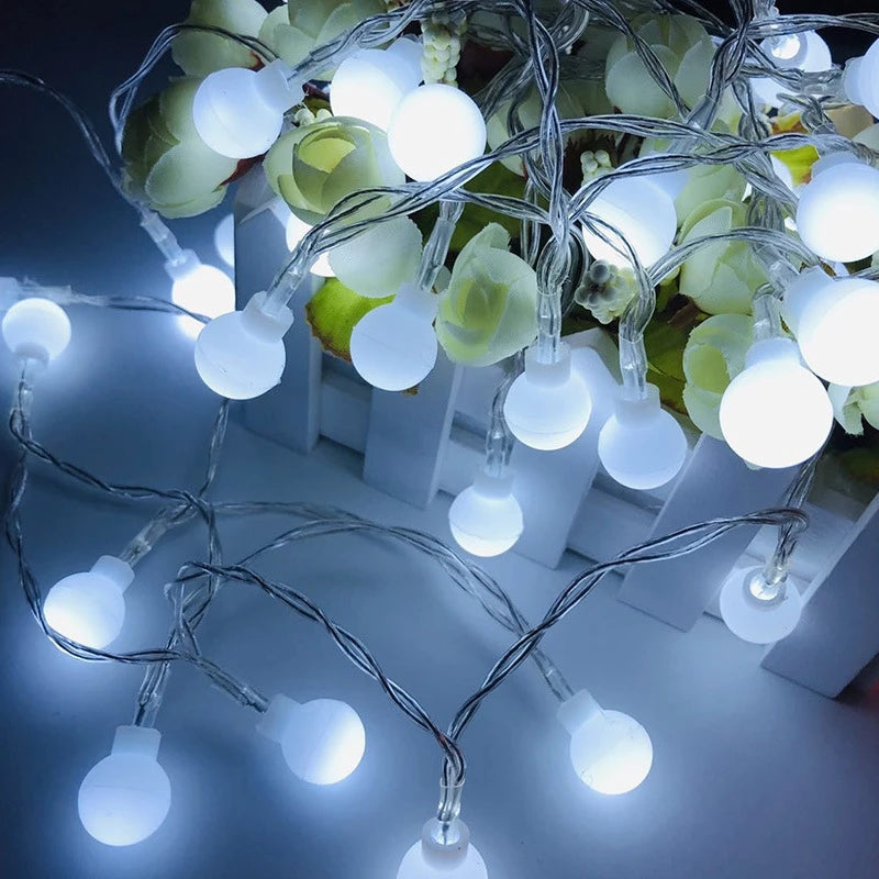 10M USB/Battery Power Ball LED String Lights Garland Lights  Outdoor  Lamp Wedding Garden Fairy Lights Christmas Decoration The Home Essentials
