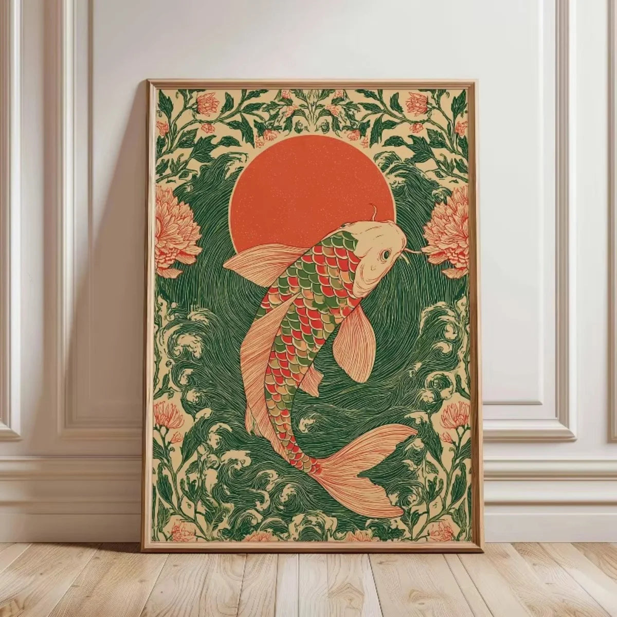 Japanese Red Koi Fish Canvas Prints Poster Modern Minimalism Aesthetic Art Prints Bedroom Kitchen Home Decor Art Poster Gifts The Home Essentials