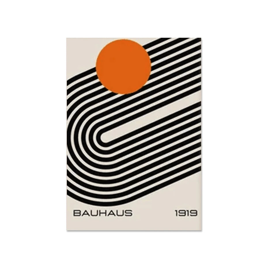 Mid Century Modern Bauhaus Abstract Geometric Posters Wall Art Canvas Painting Prints Pictures Gallery Living Room Interior Home The Home Essentials