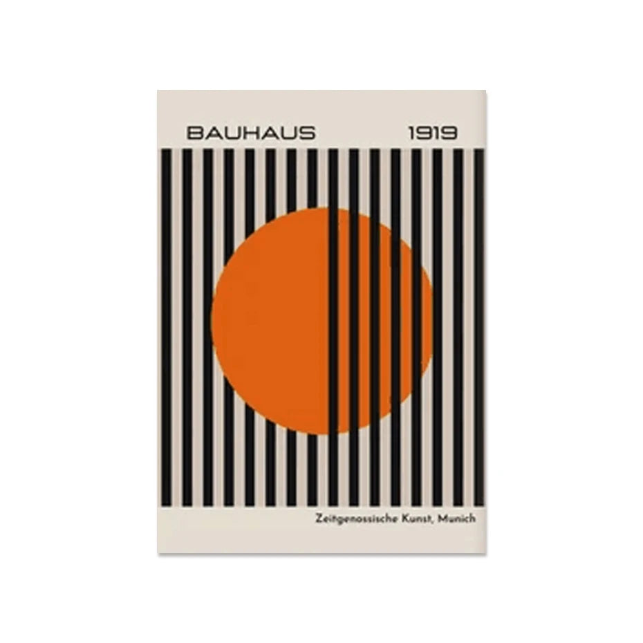 Mid Century Modern Bauhaus Abstract Geometric Posters Wall Art Canvas Painting Prints Pictures Gallery Living Room Interior Home The Home Essentials
