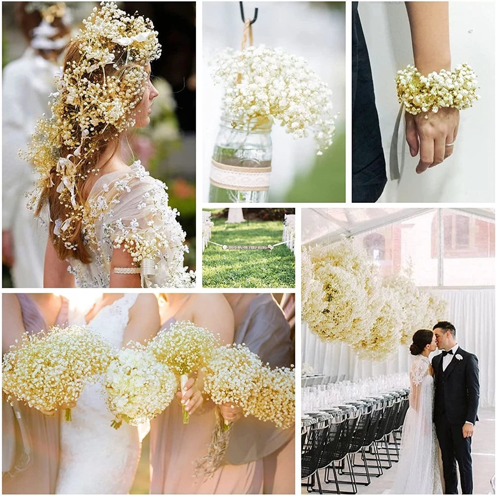 40-50cm Natural Fresh Dried Flowers Gypsophila paniculata,Baby's Breath Flower bouquets,gift & Wedding Decoration,Home Decor
