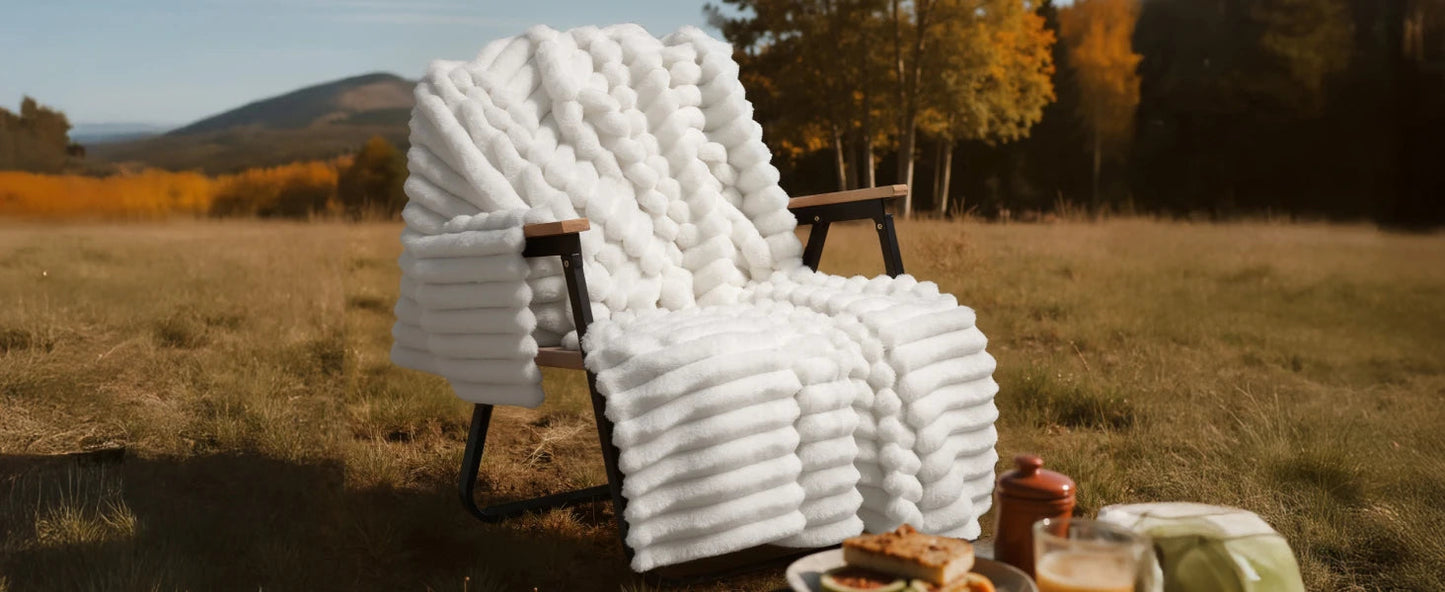 Joiedomi White Throw Blanket for Couch, Soft & Warm Fleece Blankets Gifts for Women Men Mom, Cozy Cute Soft Cream White Throw 50x60 Inches The Home Essentials