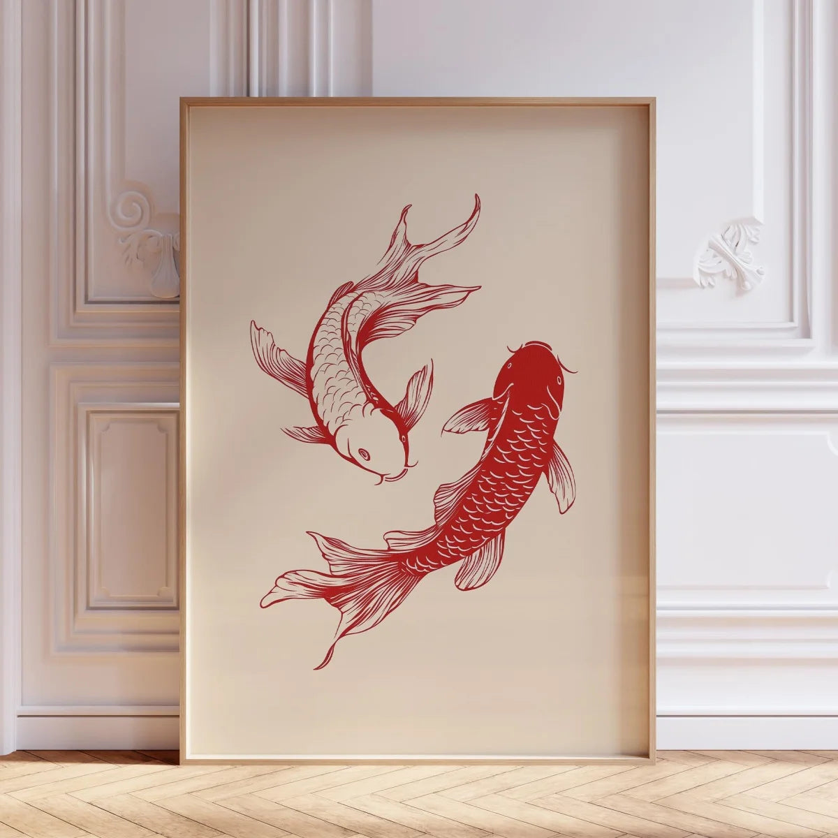 Japanese Red Koi Fish Canvas Prints Poster Modern Minimalism Aesthetic Art Prints Bedroom Kitchen Home Decor Art Poster Gifts The Home Essentials