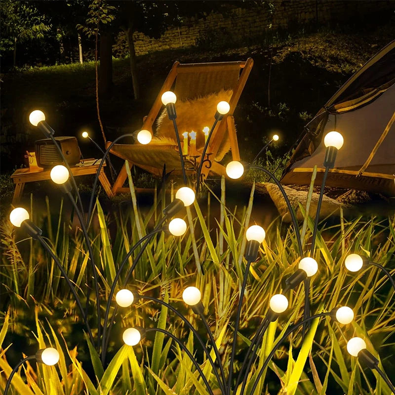 Garden Lights-New Upgraded Solar Powered Firefly Lights Outdoor Waterproof Vibran Garden Lights for Decorationi The Home Essentials