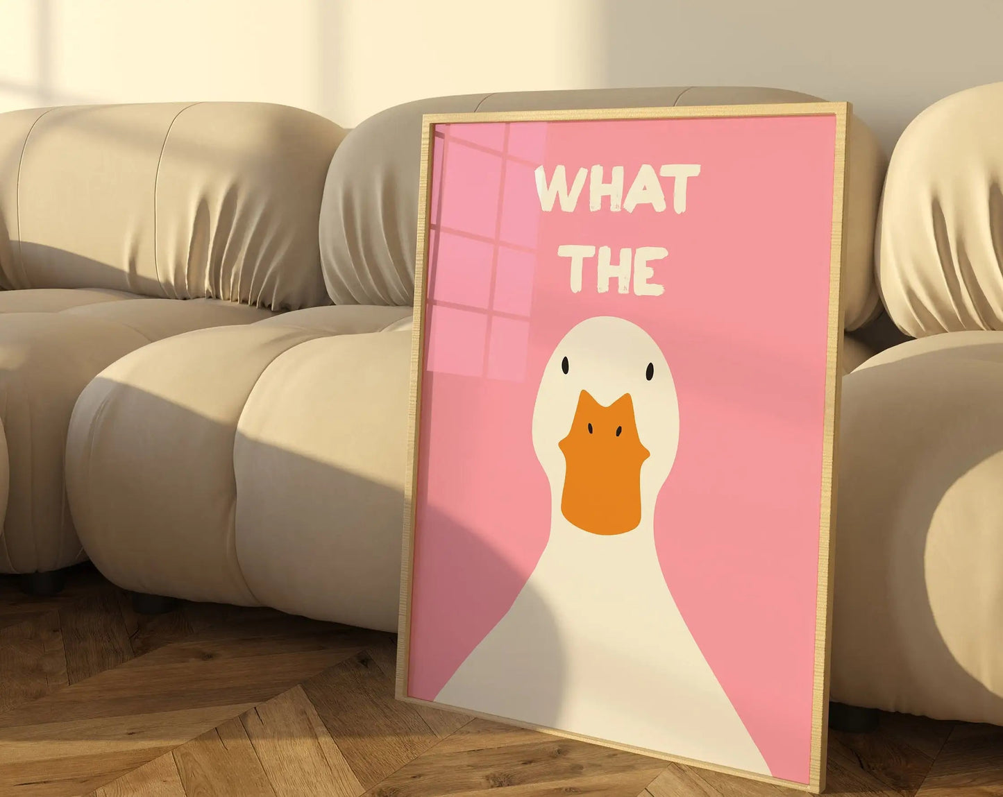 What the Duck Print Art Picture Funny Cute Animal Canvas Posters Modern Wall Painting for Bathroom Bedroom Dorm Decor The Home Essentials