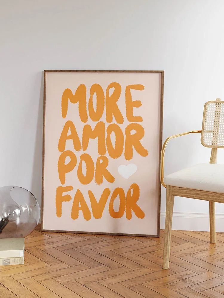 Maximalist More Amor Por Be Kind Rulers Love Quote You Looks So Good Wall Art Canvas Painting Poster For Living Room Home Decor The Home Essentials