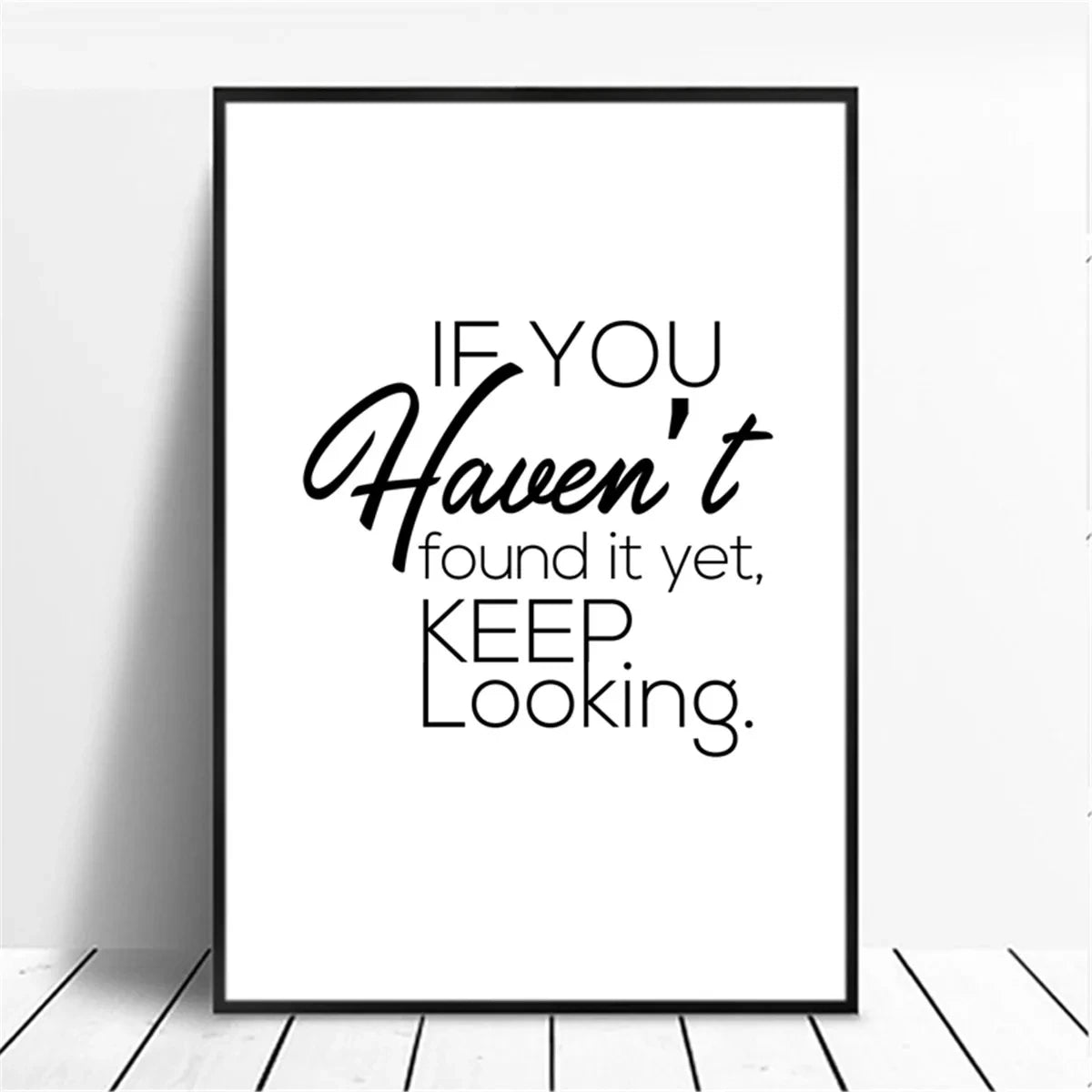 Canvas Painting Positive Energy Phrases Motivational Words Quote Poster Black and White Minimalist Wall Art Pictures Home Decor The Home Essentials