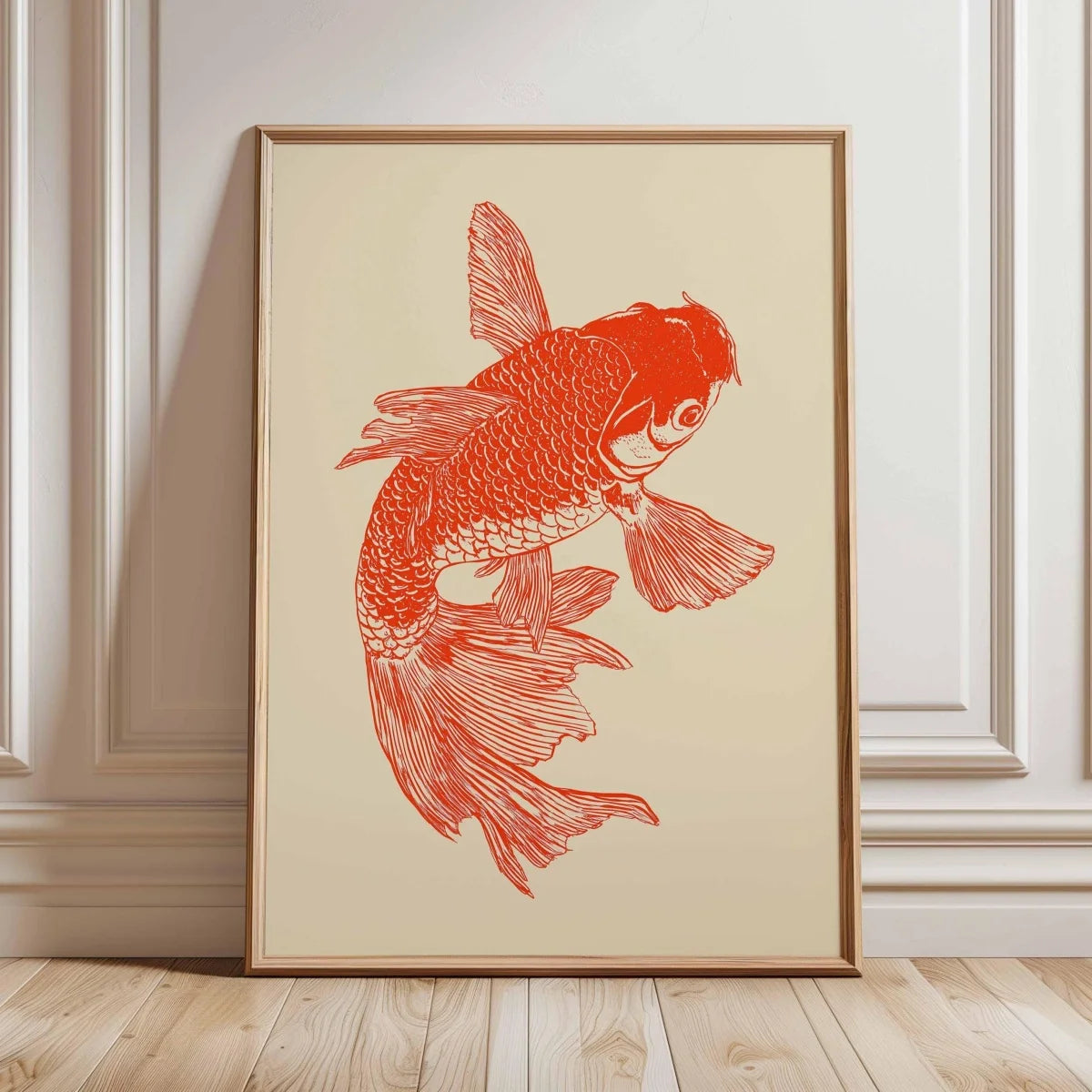 Japanese Red Koi Fish Canvas Prints Poster Modern Minimalism Aesthetic Art Prints Bedroom Kitchen Home Decor Art Poster Gifts The Home Essentials