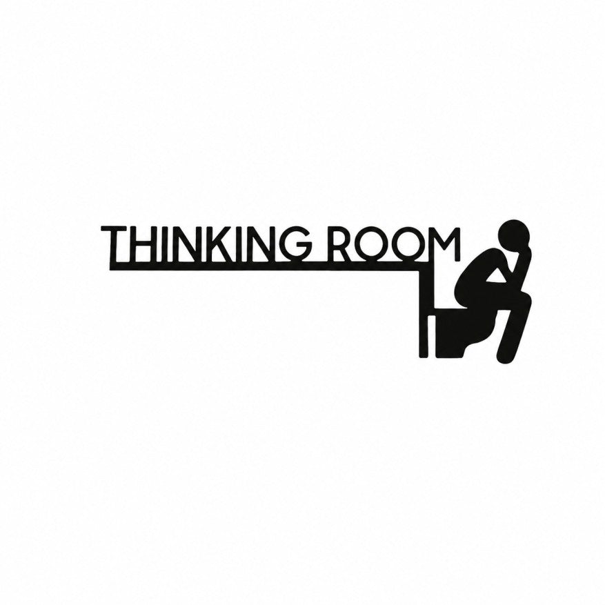 Modern Metal Toilet & Door Sign for Home & office The Home Essentials